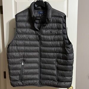 Polo by Ralph Lauren Men's Charcoal Quilted Vest